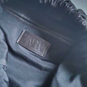 Zara Leather Dark Brown Shoulder Bag